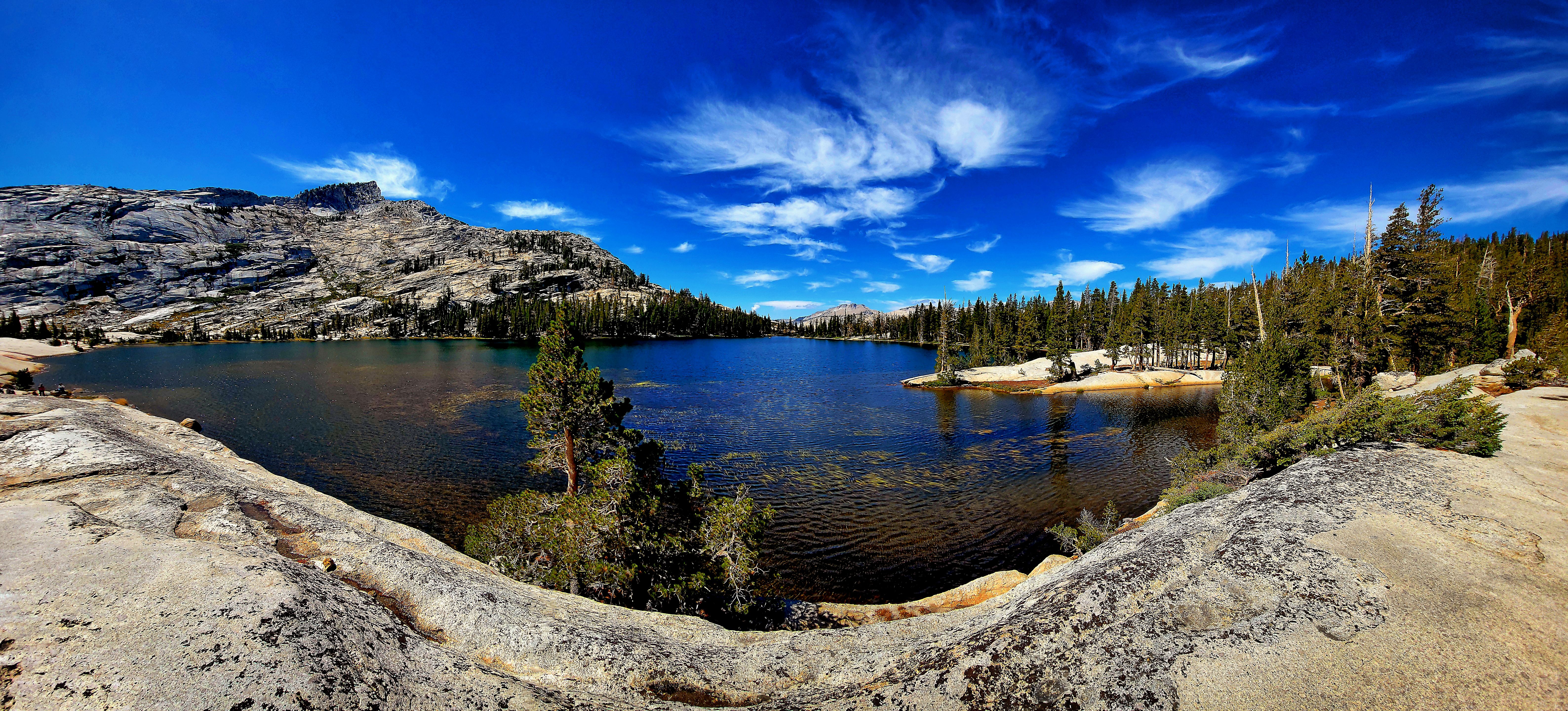 Granite, Clouds, & Lake